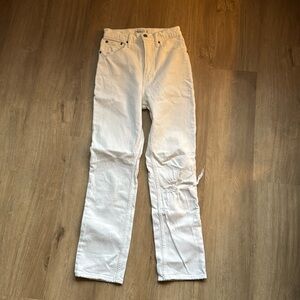 Abercrombie Ankle Straight Ultra High Rise Jeans